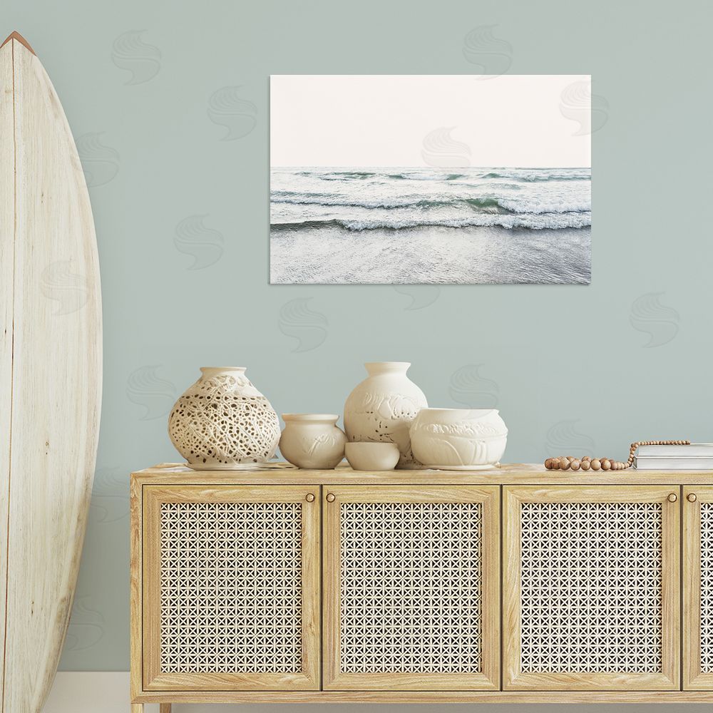 Sisi and Seb Rolling Tide Waves Canvas Wall Art Print in Room