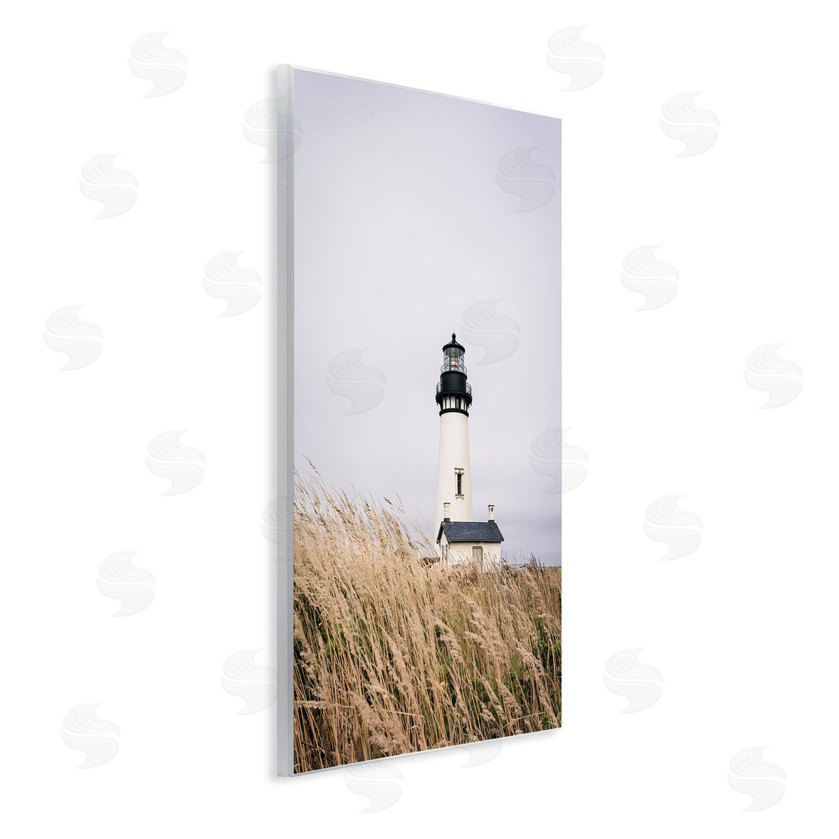 Sisi and Seb Peaceful Lighthouse Scenery Wooden Wall Plaque Art Print
