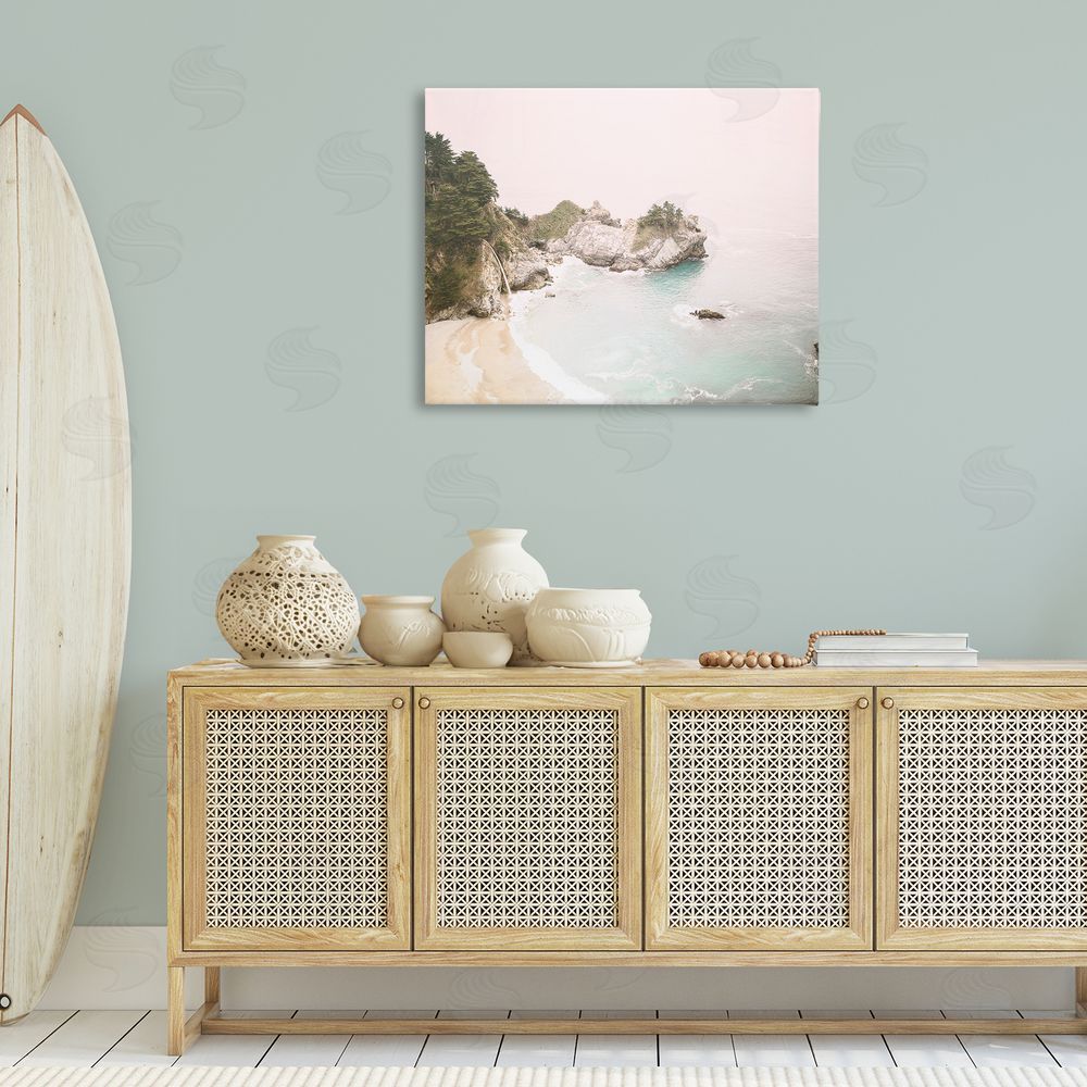 Sisi and Seb McWays Falls Seascape Canvas Wall Art Print in Room
