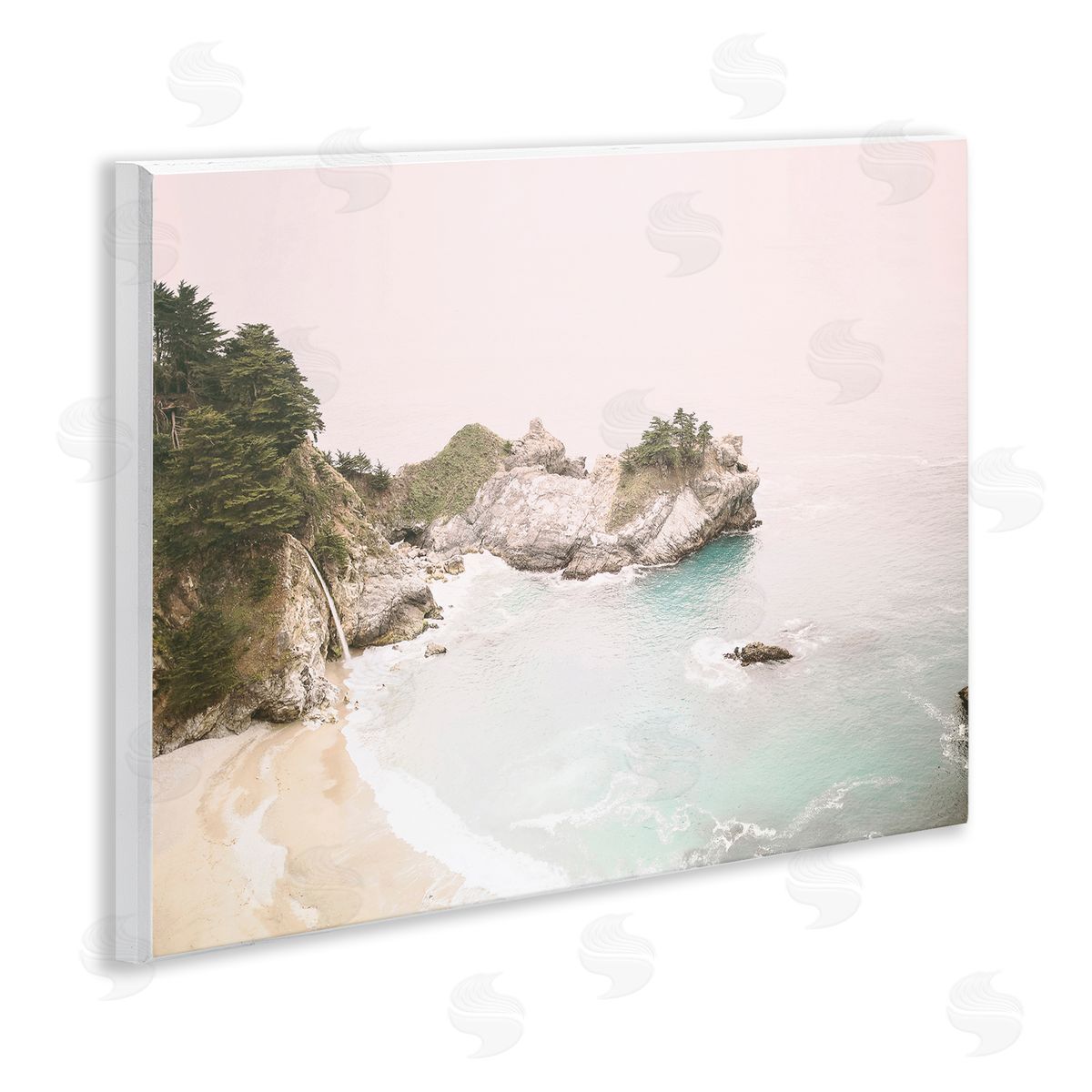 Sisi and Seb McWays Falls Seascape Wooden Wall Plaque Art Print