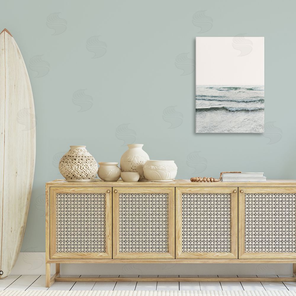Sisi and Seb Rippling Ocean Tide Canvas Wall Art Print in Room