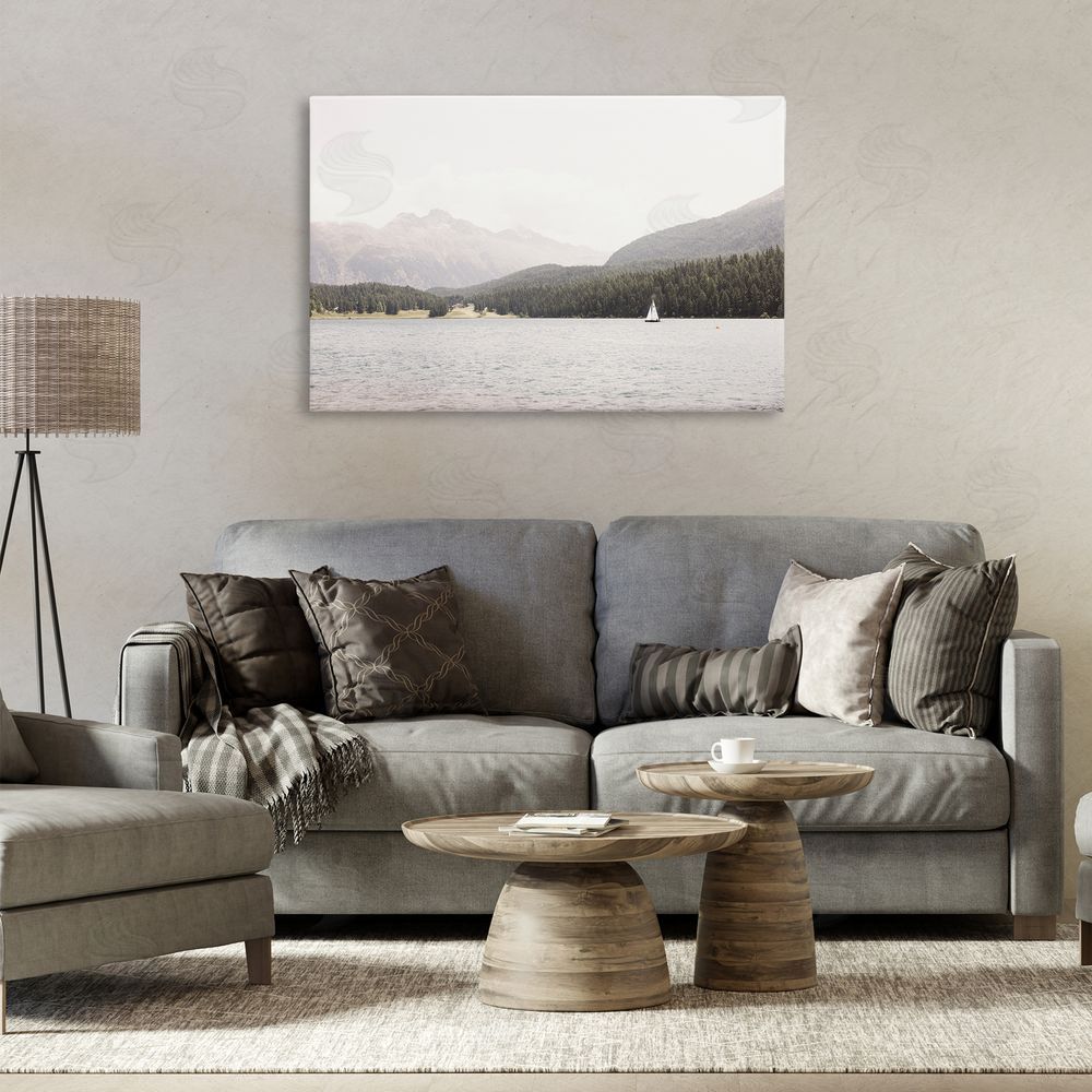 Sisi and Seb Summer Sailboat View Canvas Wall Art Print in Room