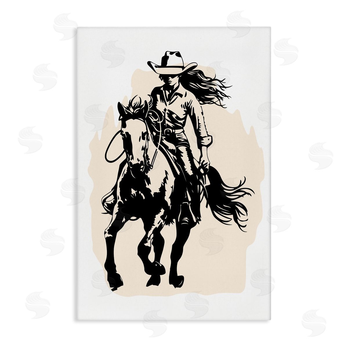 Andrea Haase Saddle Sisters Girl Canvas Wall Art Print