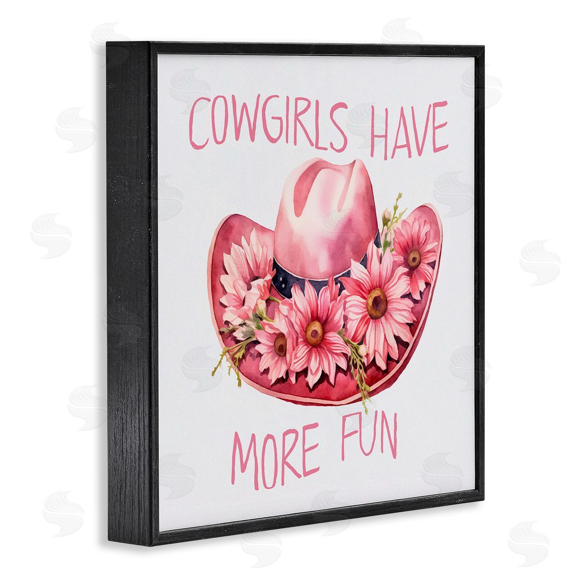 Andrea Haase Cowgirls Have More Fun Black Framed Giclee Wall Art Print