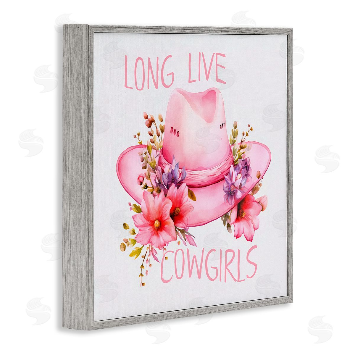 Andrea Haase Long Live Cowgirls Gray Framed Giclee Wall Art Print