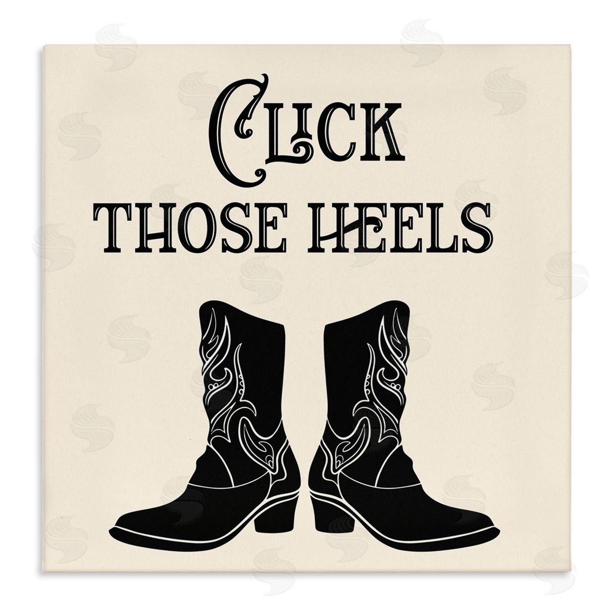 Karen Smith Click Those Heels Cowgirl Canvas Wall Art Print