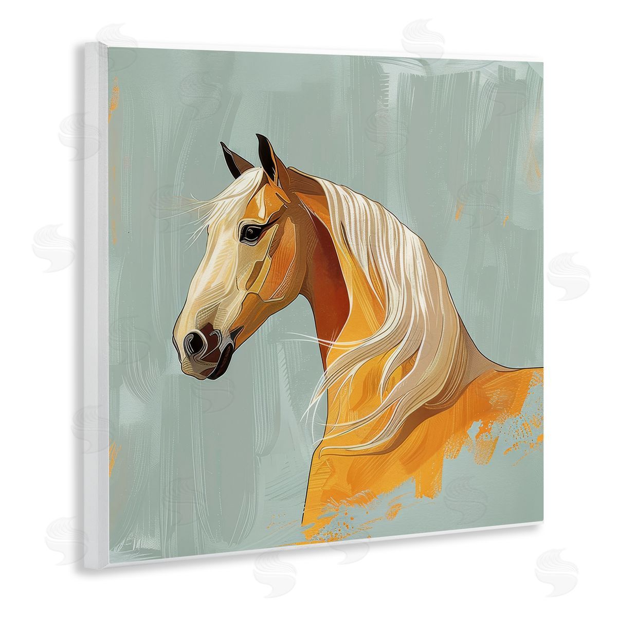 Lazar Studio Equine Elegance Portrait Wooden Wall Plaque Art Print