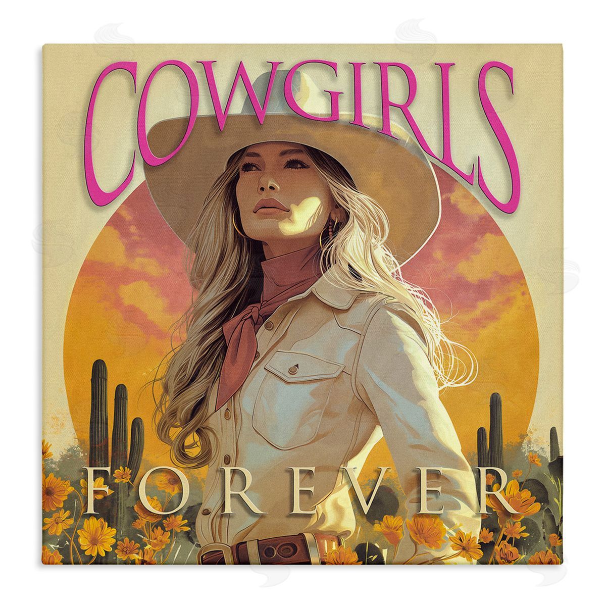 Steve Hunziker Cowgirls Forever Portrait Canvas Wall Art Print