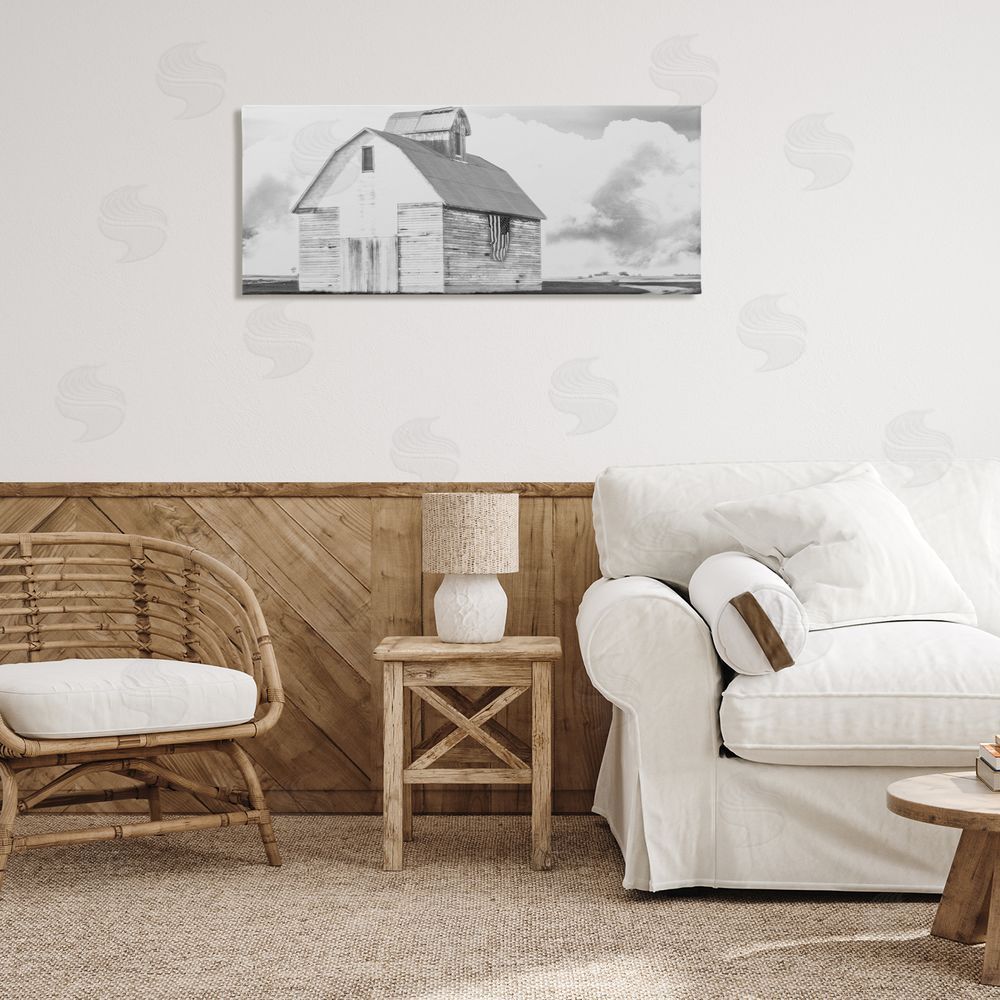 Milli Villa USA Flag on Barn