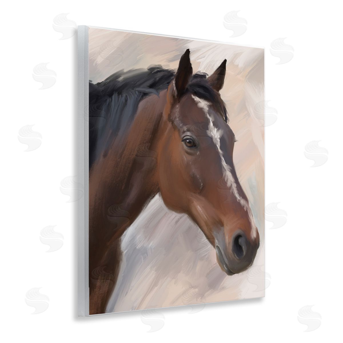 Matthew Piotrowicz Brown Farm Horse Wooden Wall Plaque Art Print