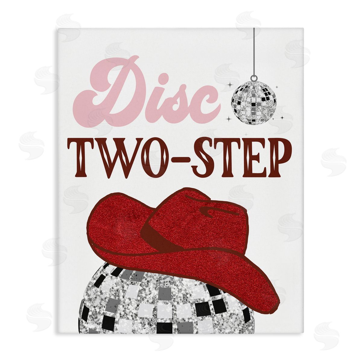 SunDance Group LLC Disco Two-Step Phrase Canvas Wall Art Print