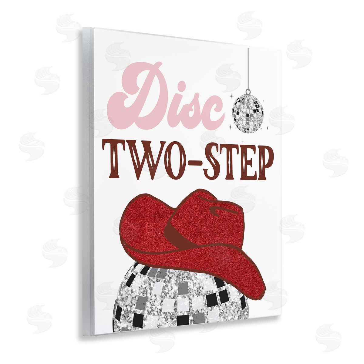 SunDance Group LLC Disco Two-Step Phrase Wooden Wall Plaque Art Print