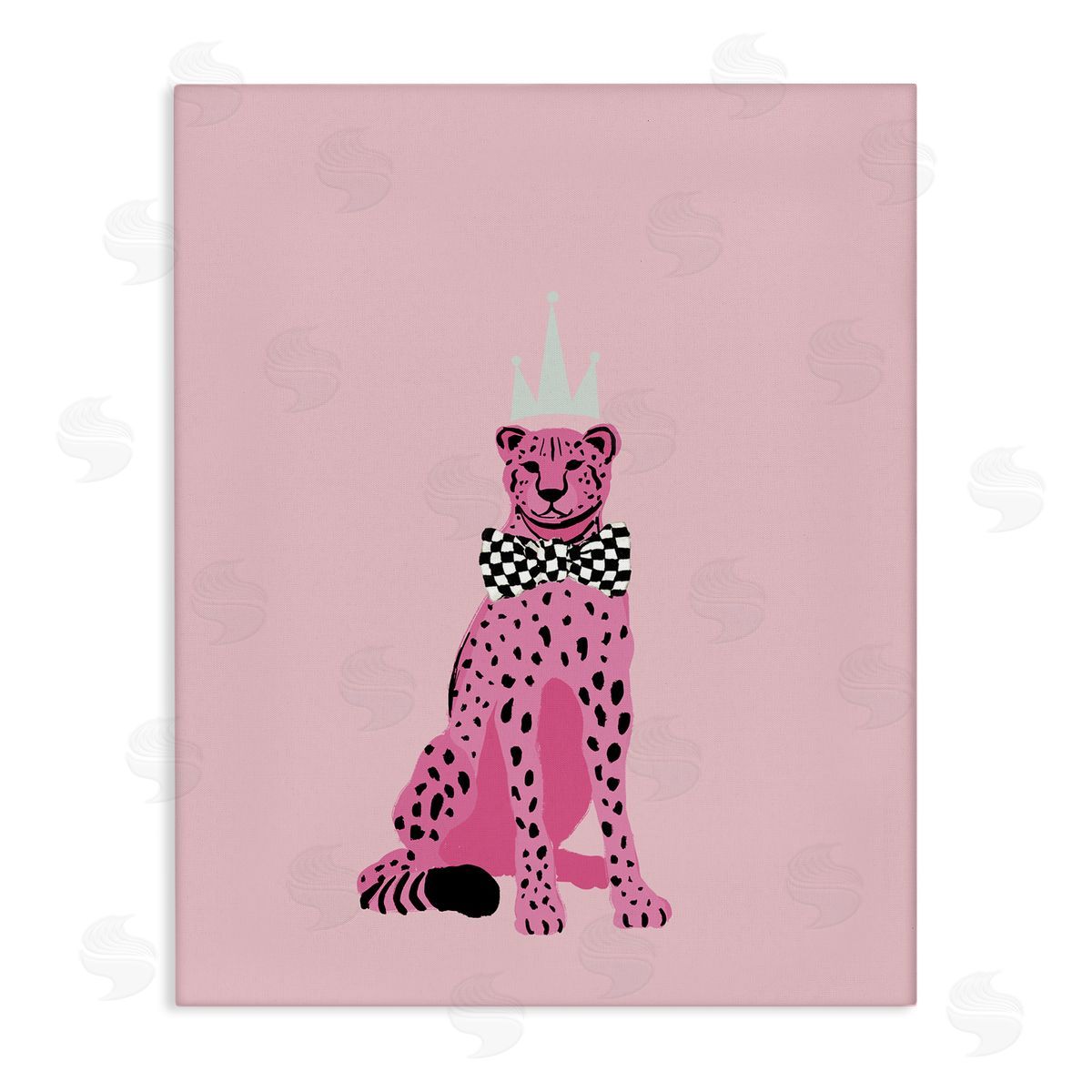 Elizabeth Medley Pink Cheetah King Canvas Wall Art Print