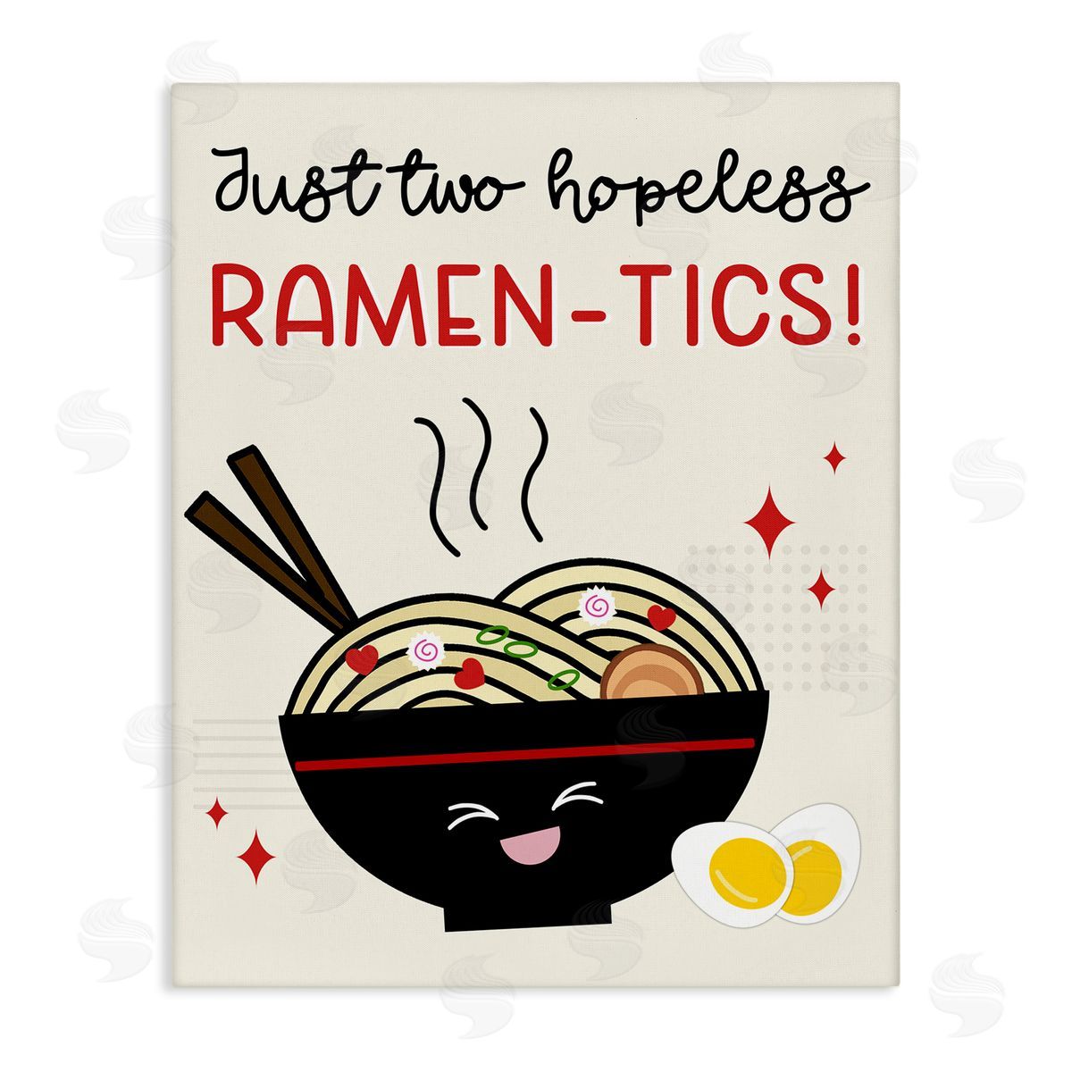 Anna Quach Two Hopeless Ramen-tics Canvas Wall Art Print