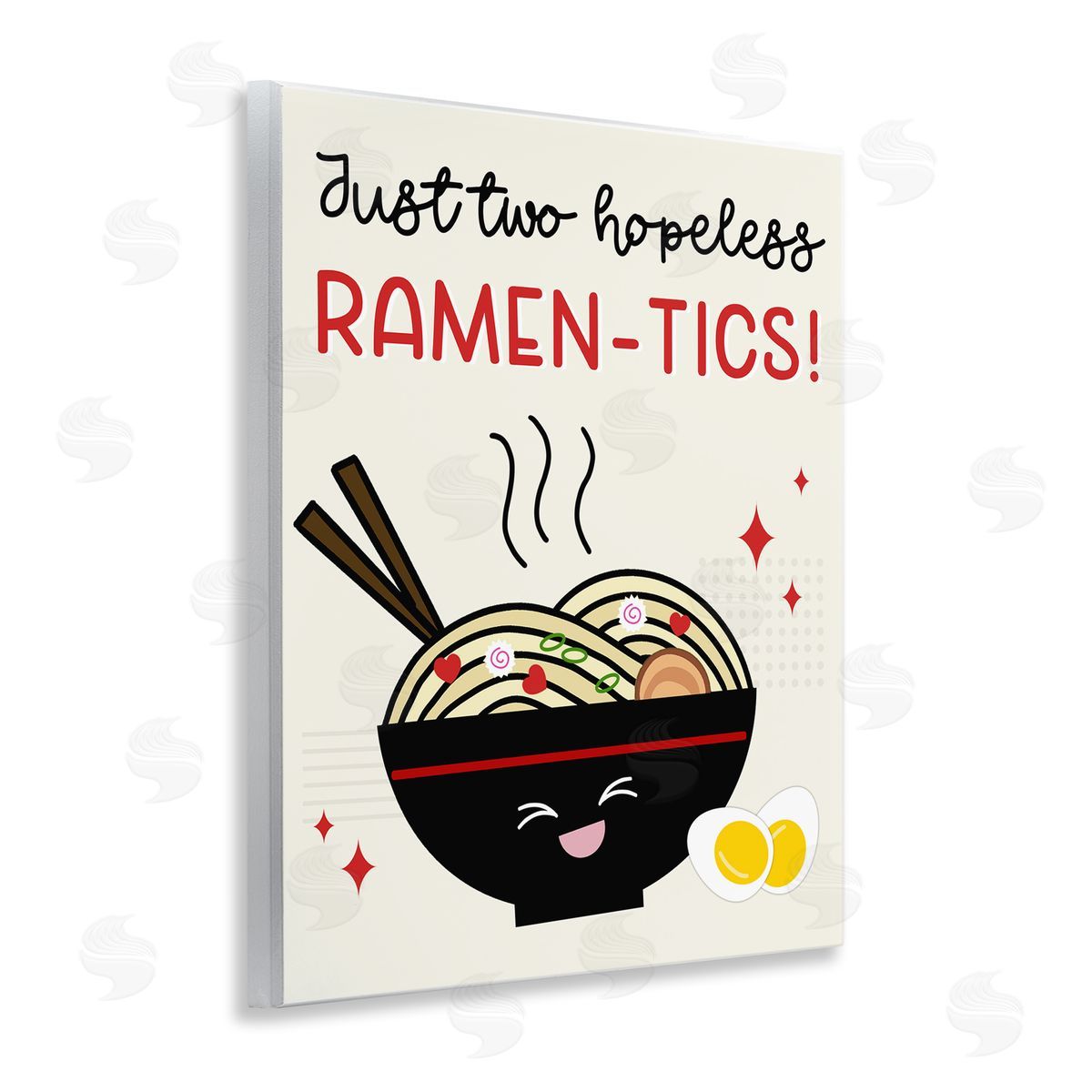 Anna Quach Two Hopeless Ramen-tics Wooden Wall Plaque Art Print