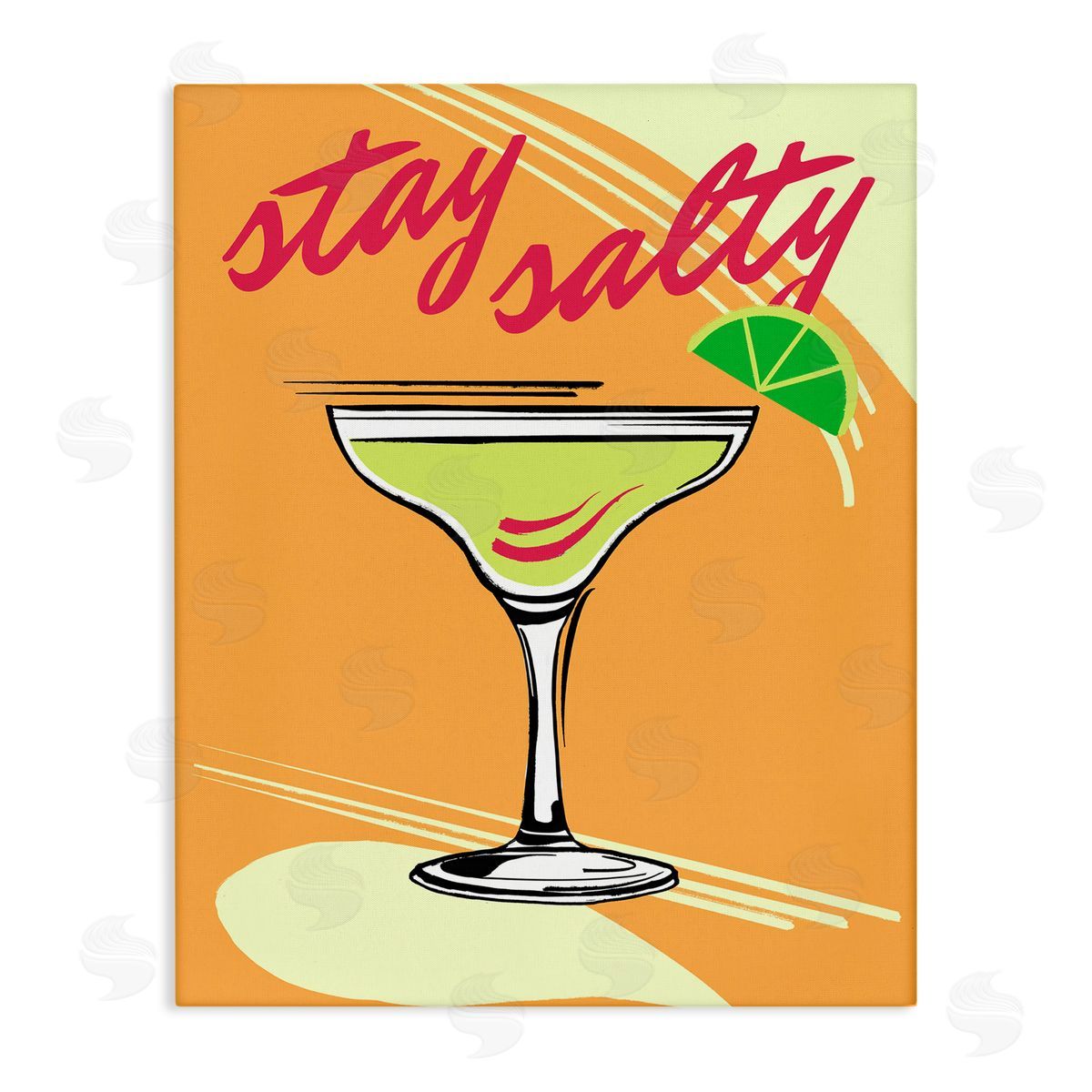 Elizabeth Medley Stay Salty Margarita Canvas Wall Art Print