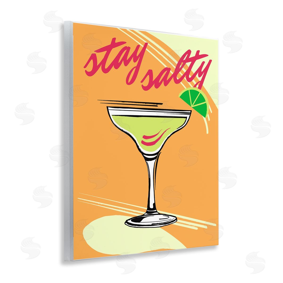 Elizabeth Medley Stay Salty Margarita Wooden Wall Plaque Art Print