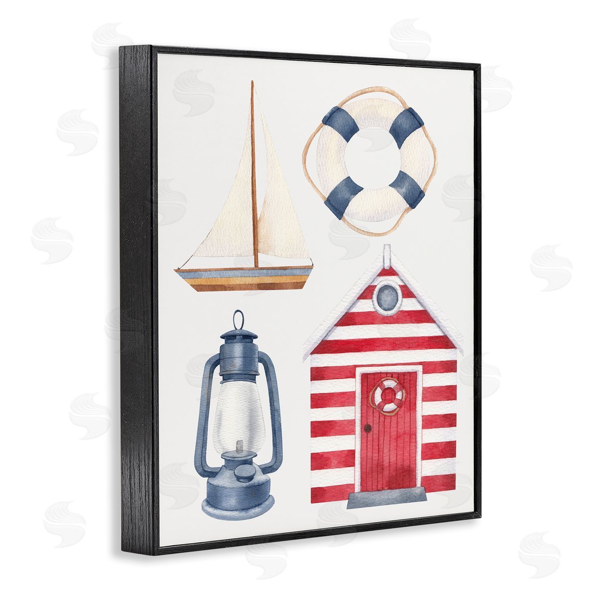 Brooke Pajkurich Maritime Beach Items Black Framed Giclee Wall Art Print