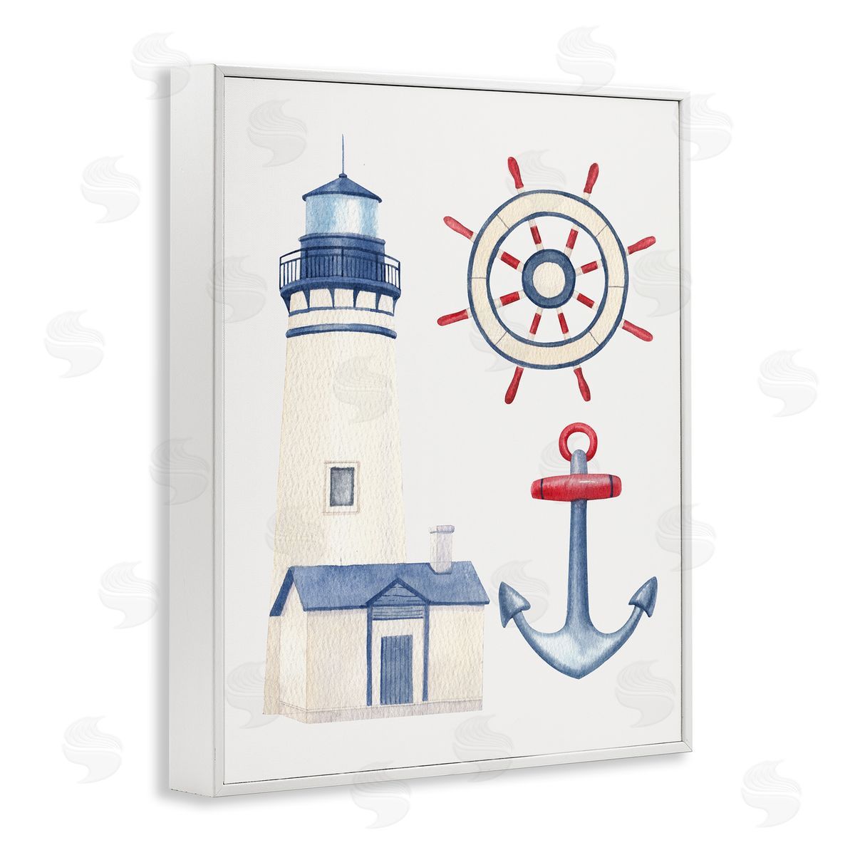 Brooke Pajkurich Nautical & Boating Gear White Framed Giclee Wall Art Print