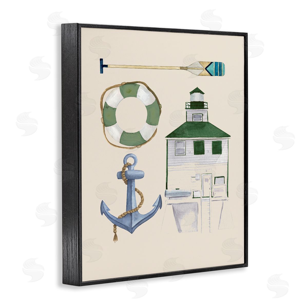 Brooke Pajkurich Boating & Lake Gear Black Framed Giclee Wall Art Print