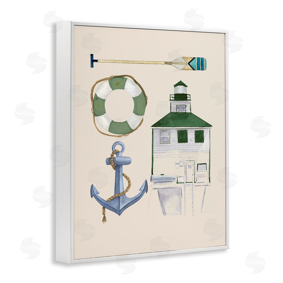 Brooke Pajkurich Boating & Lake Gear White Framed Giclee Wall Art Print