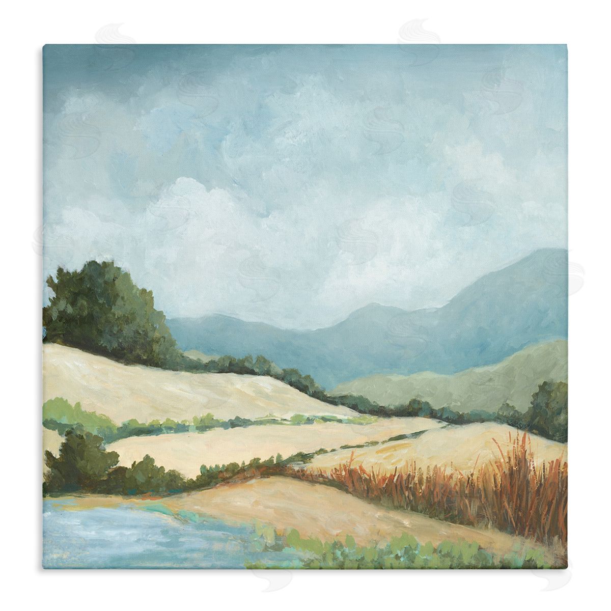Jacob Q Scenic Rural Hills Canvas Wall Art Print