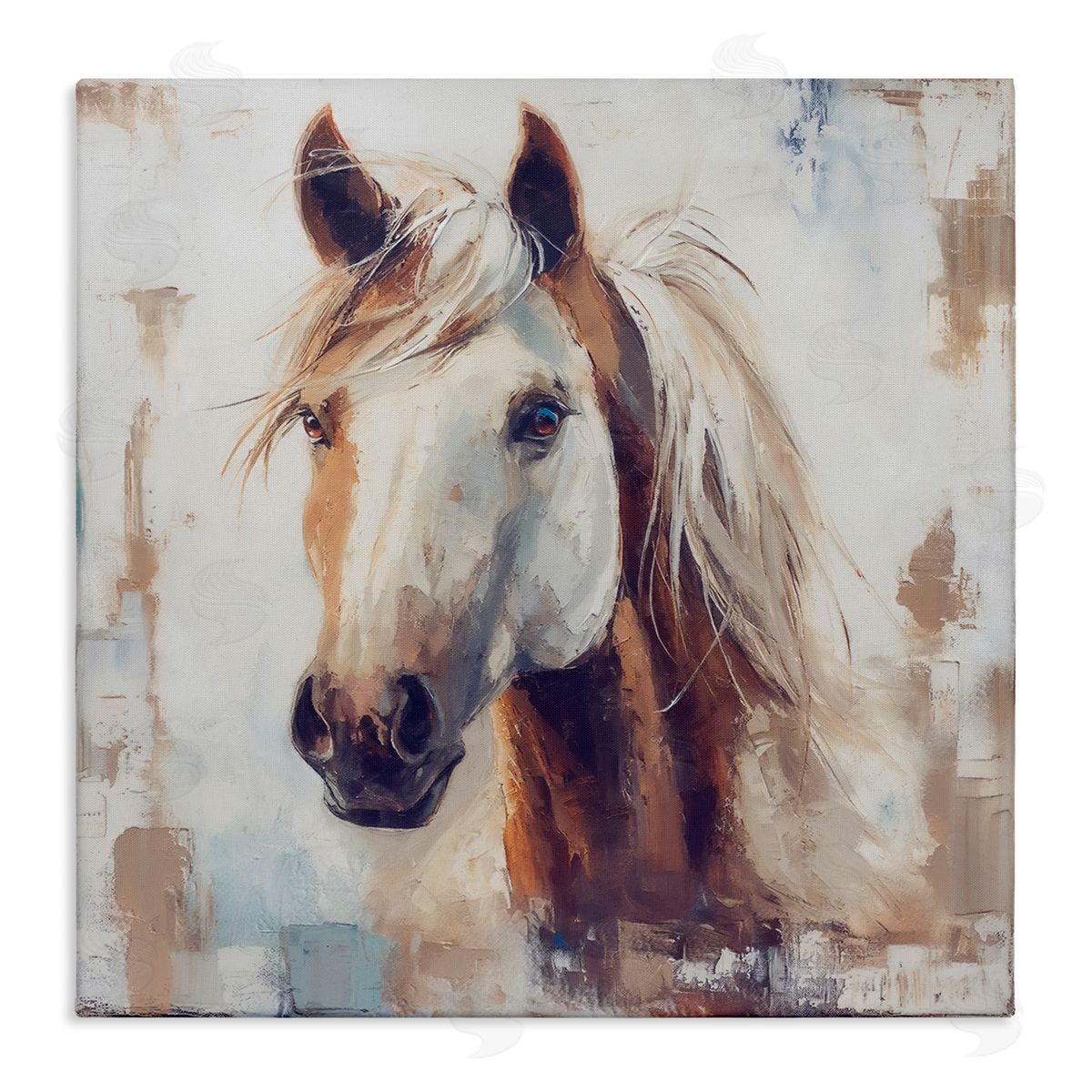 Steve Hunziker Rustic Horse Impression Canvas Wall Art Print