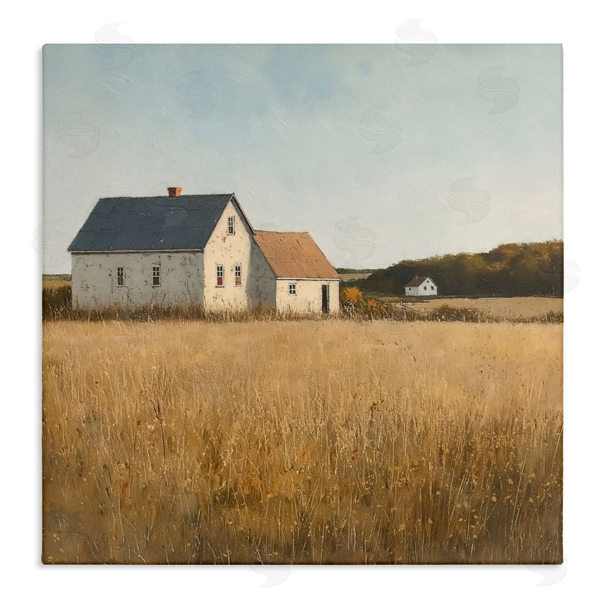 Steve Hunziker Clear Sky over Barn Canvas Wall Art Print