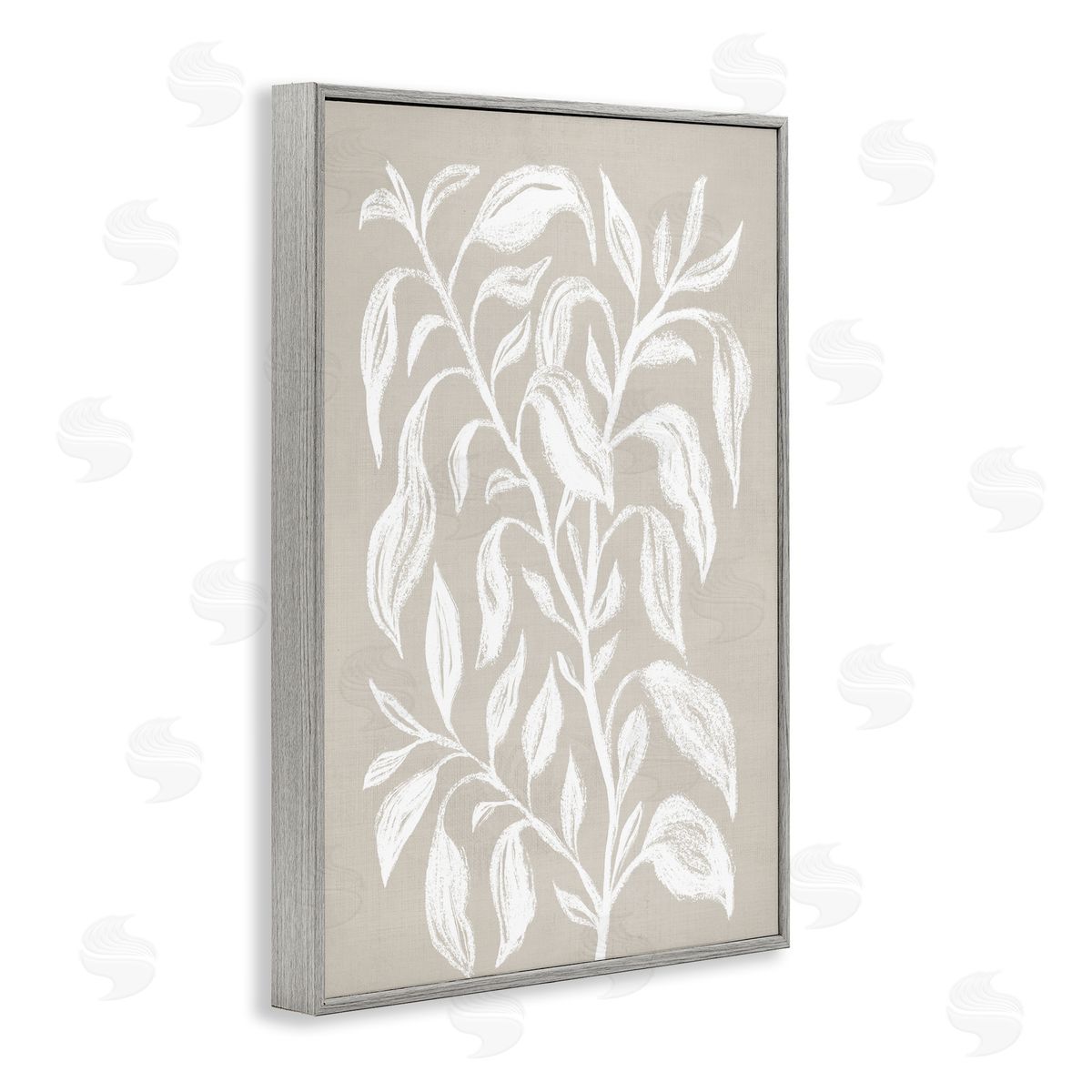 Martina Pavlova Chalk Sketch Botanicals Gray Framed Giclee Wall Art Print