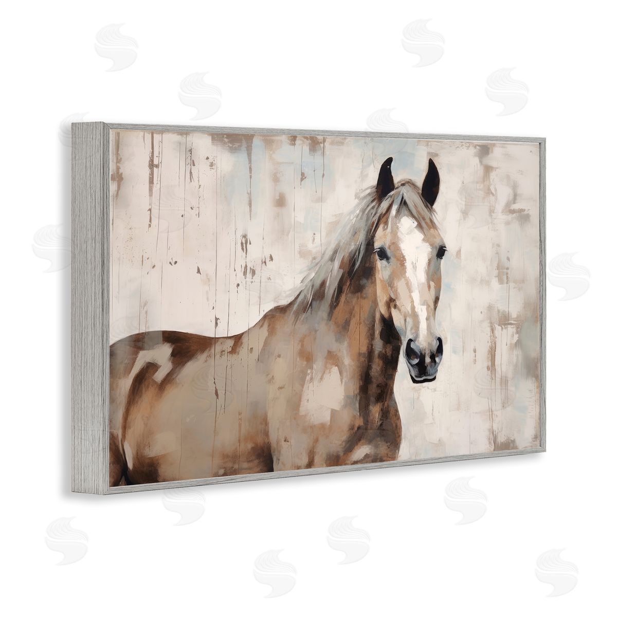 Irena Orlov Rustic Stoic Mare Gray Framed Giclee Wall Art Print