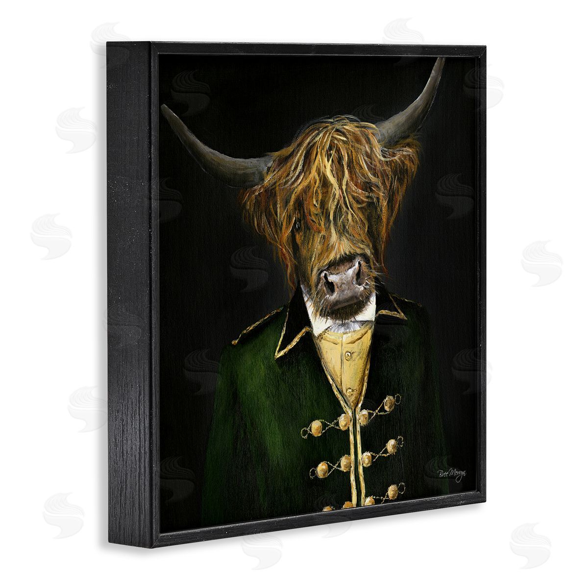 Bree Merryn Colonial Coat Cattle Black Framed Giclee Wall Art Print