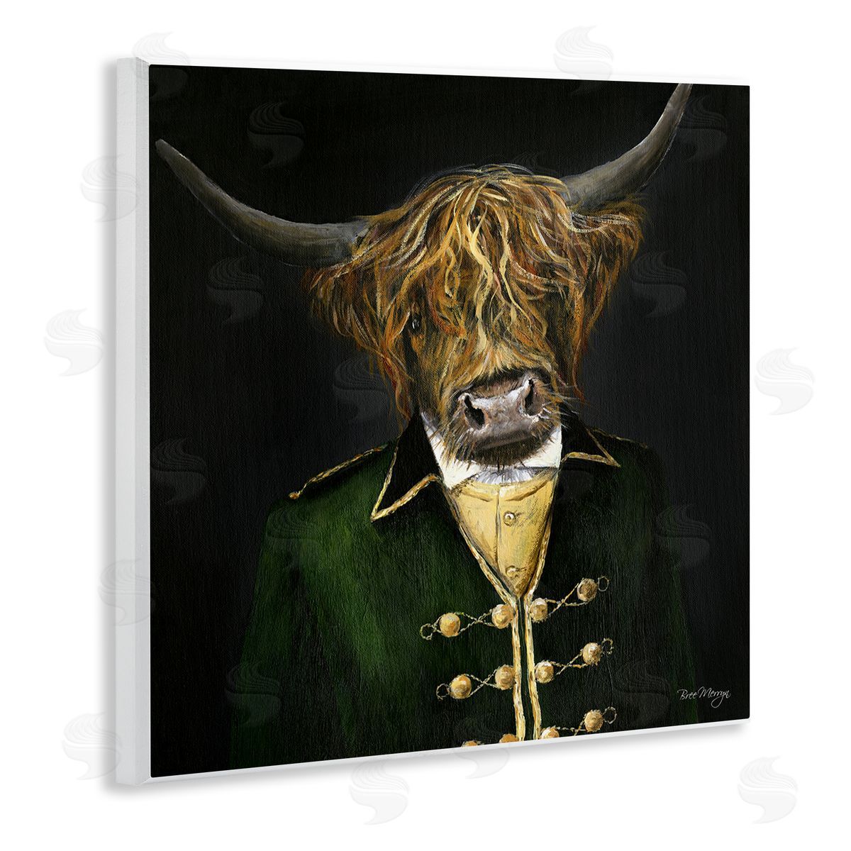 Bree Merryn Colonial Coat Cattle Wooden Wall Plaque Art Print