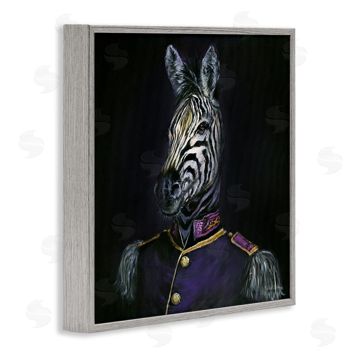 Bree Merryn Historical Coat Zebra Gray Framed Giclee Wall Art Print