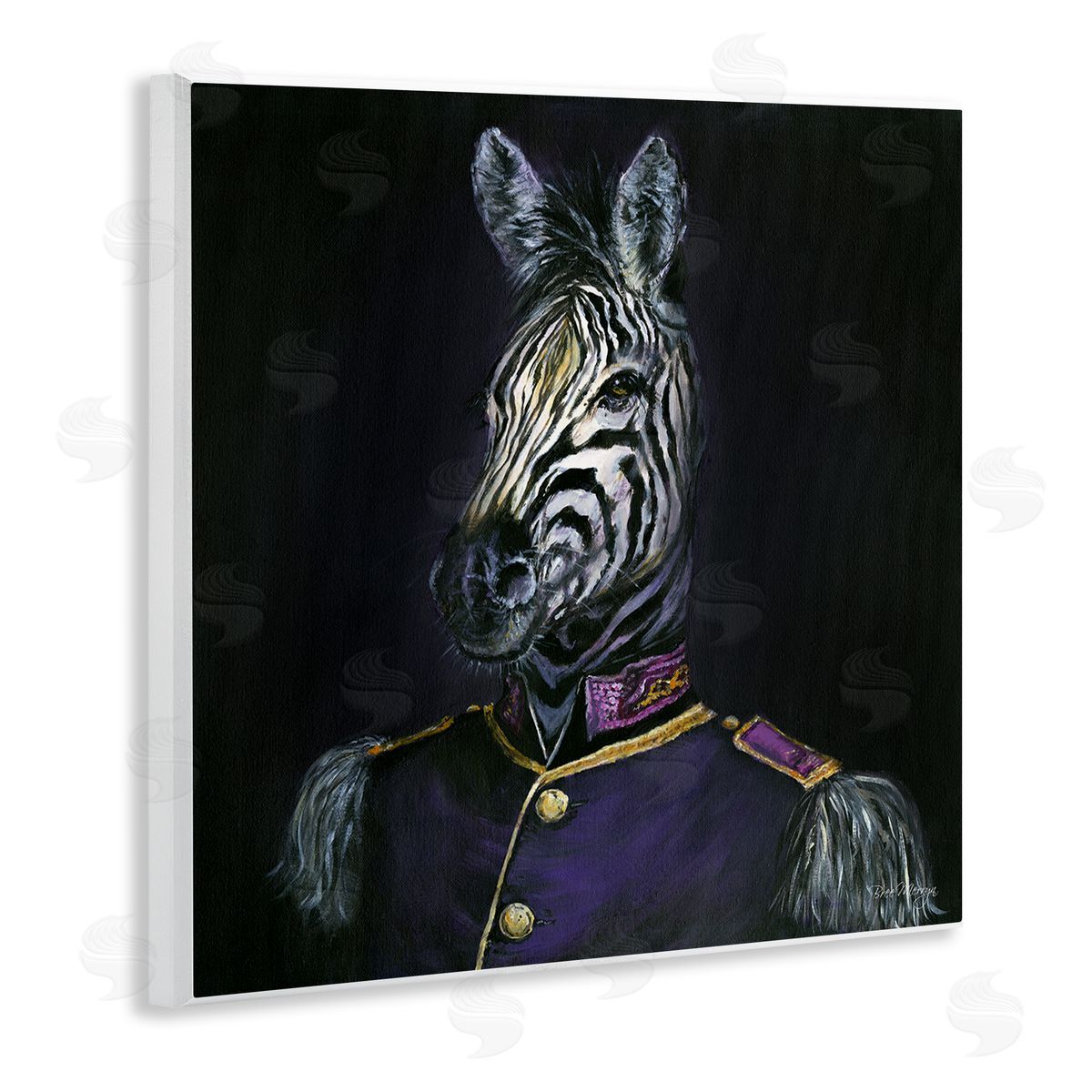 Bree Merryn Historical Coat Zebra Wooden Wall Plaque Art Print