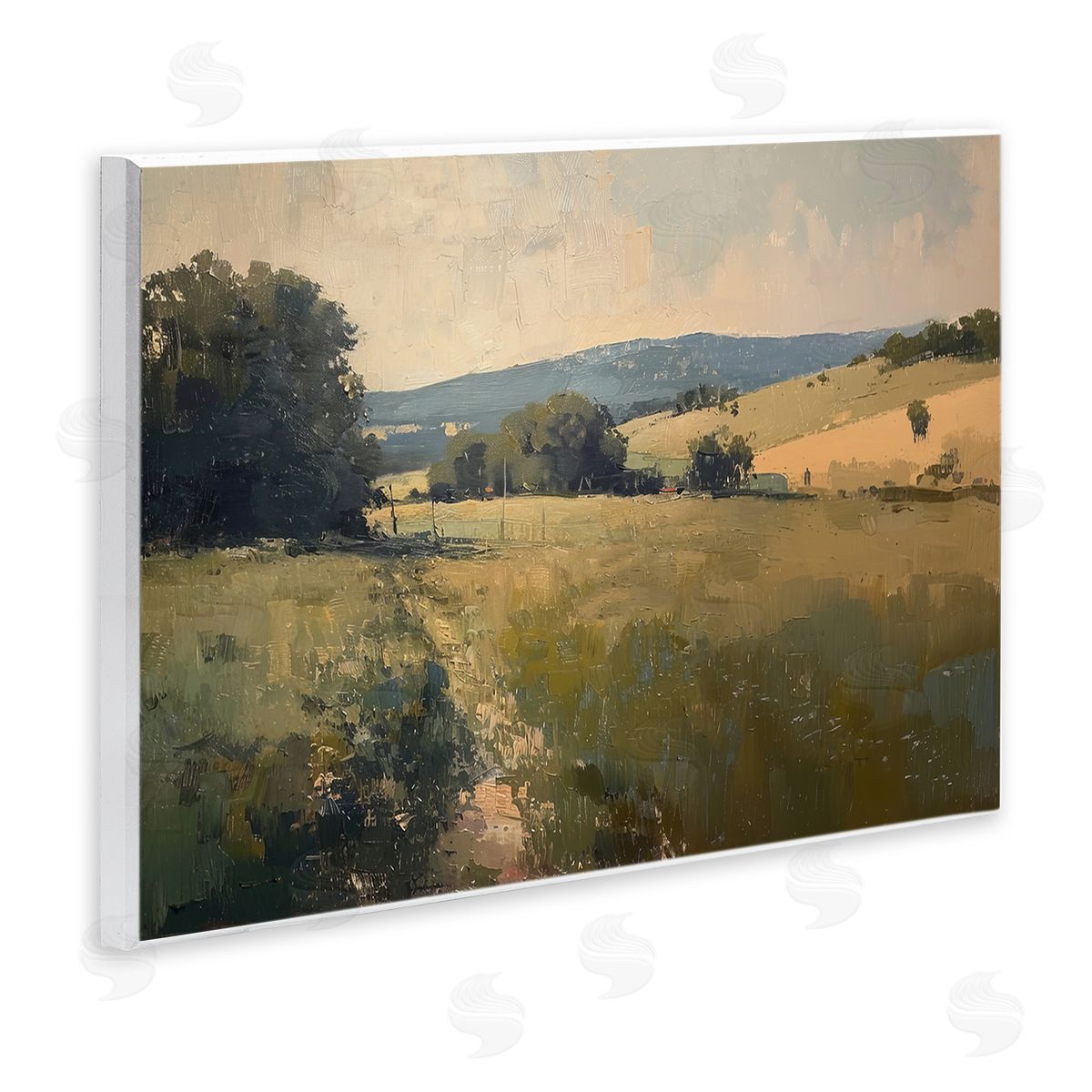 Lazar Studio Vast Country Landscape Wooden Wall Plaque Art Print