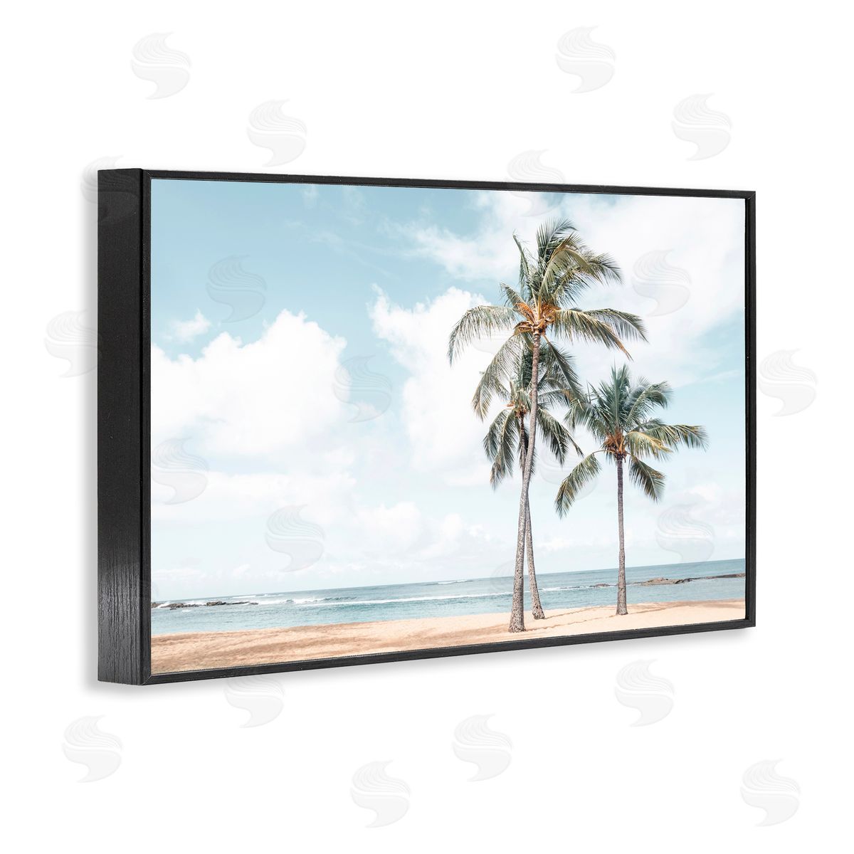 Elena Chukhlebova Windy Tropical Scene Black Framed Giclee Wall Art Print