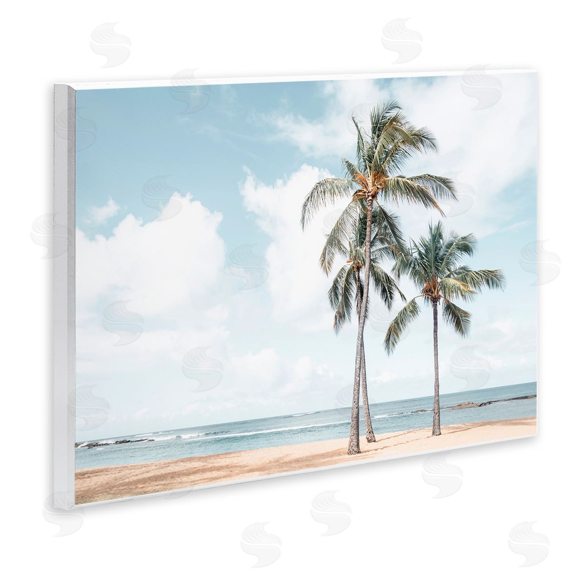 Elena Chukhlebova Windy Tropical Scene Wooden Wall Plaque Art Print