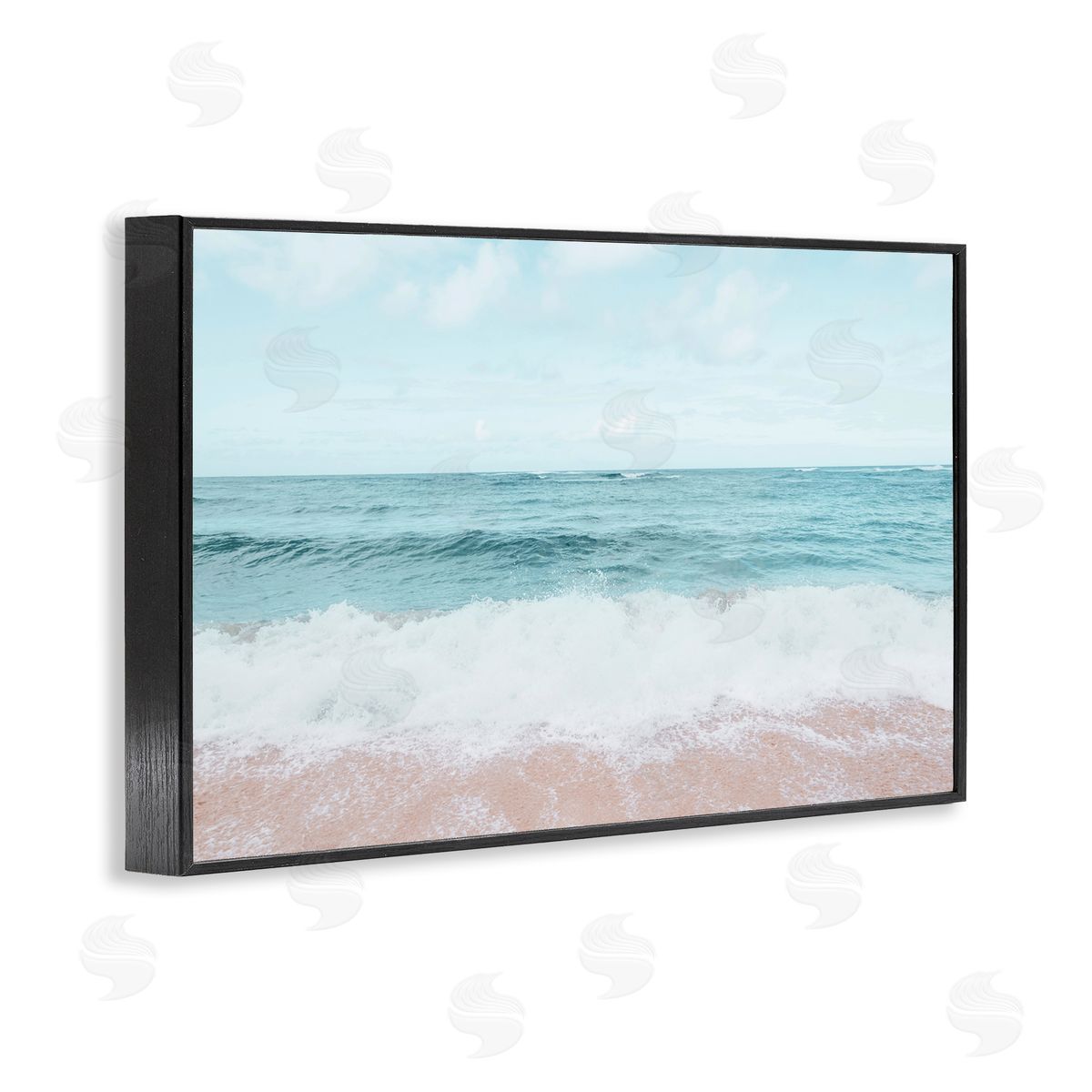 Elena Chukhlebova Centric Beach Foam Black Framed Giclee Wall Art Print