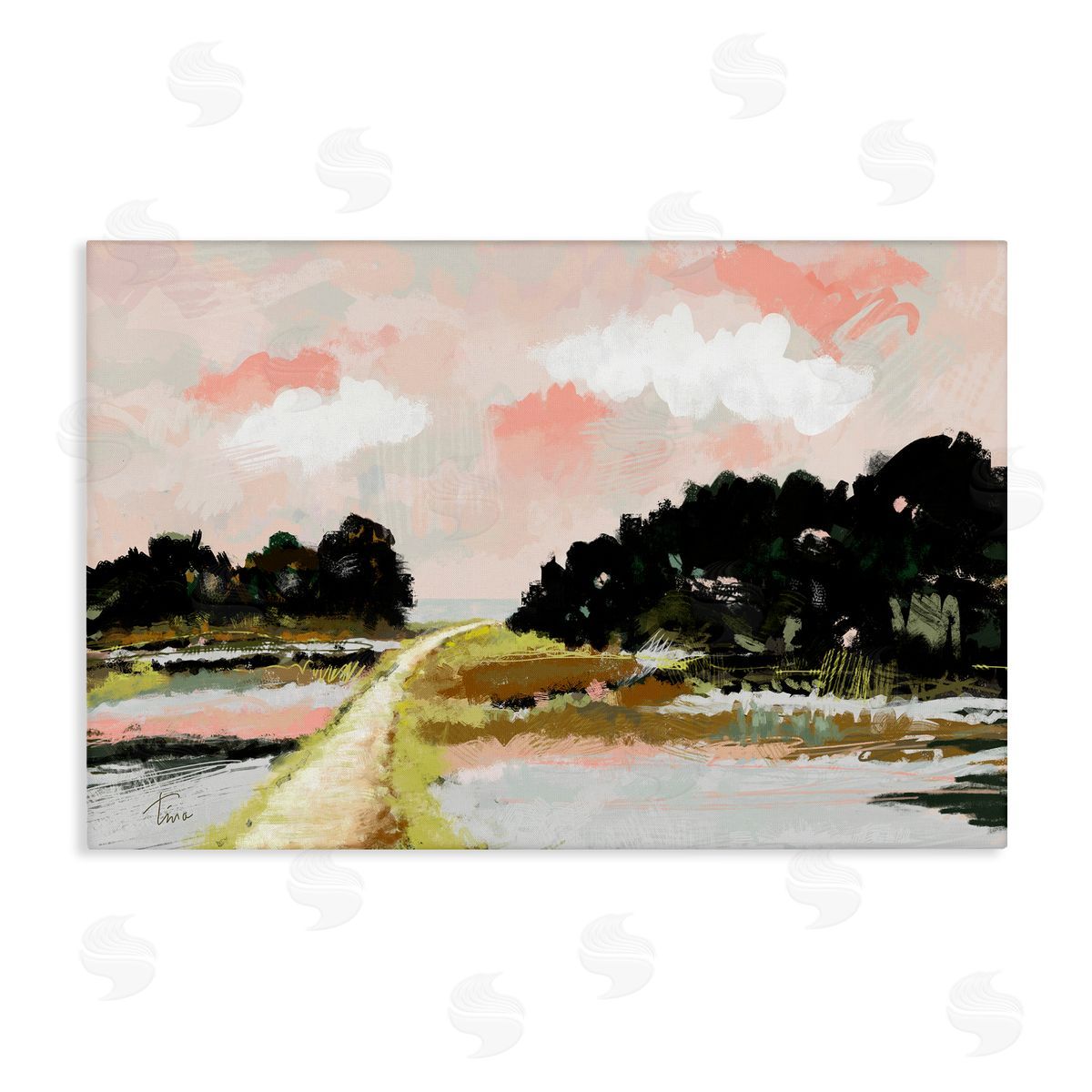 Tina Finn Nature with Blush Sunrise Canvas Wall Art Print