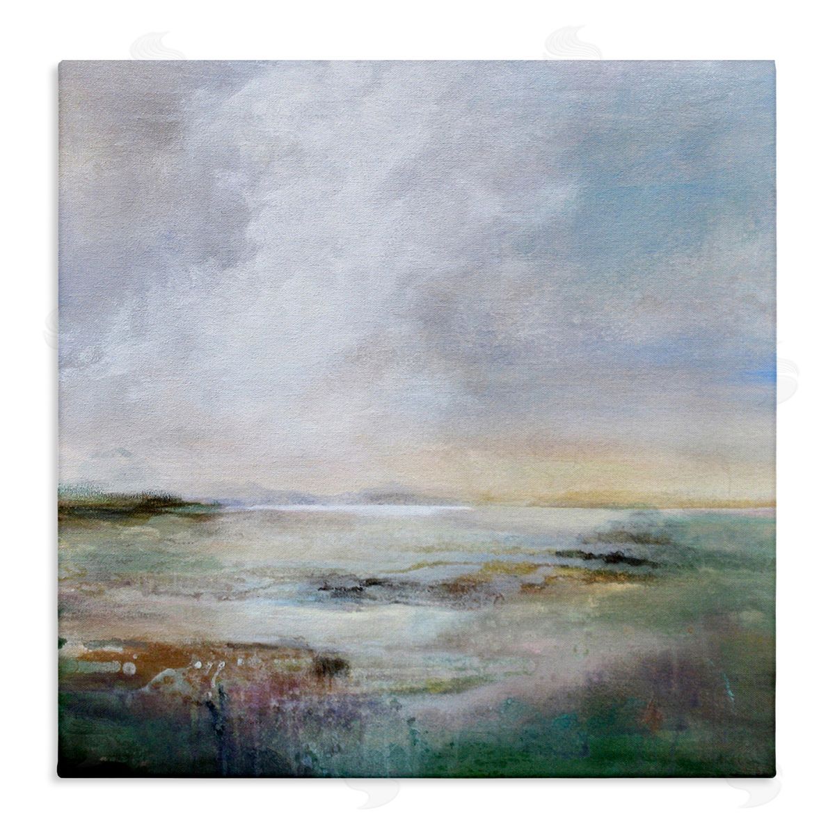 Karen Hale Abstract Sea Surface Canvas Wall Art Print