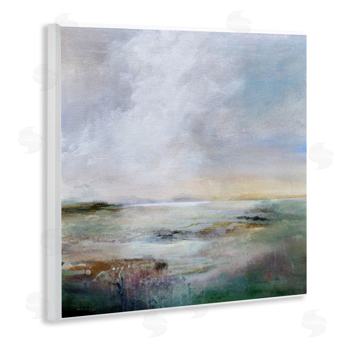 Karen Hale Abstract Sea Surface Wooden Wall Plaque Art Print