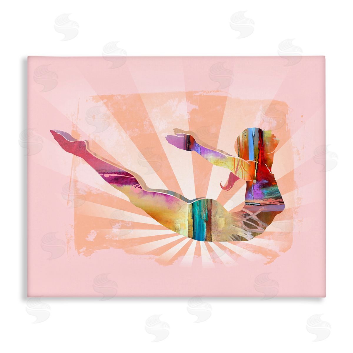 Tim Parker Abstract Mindfulness Exercise Canvas Wall Art Print