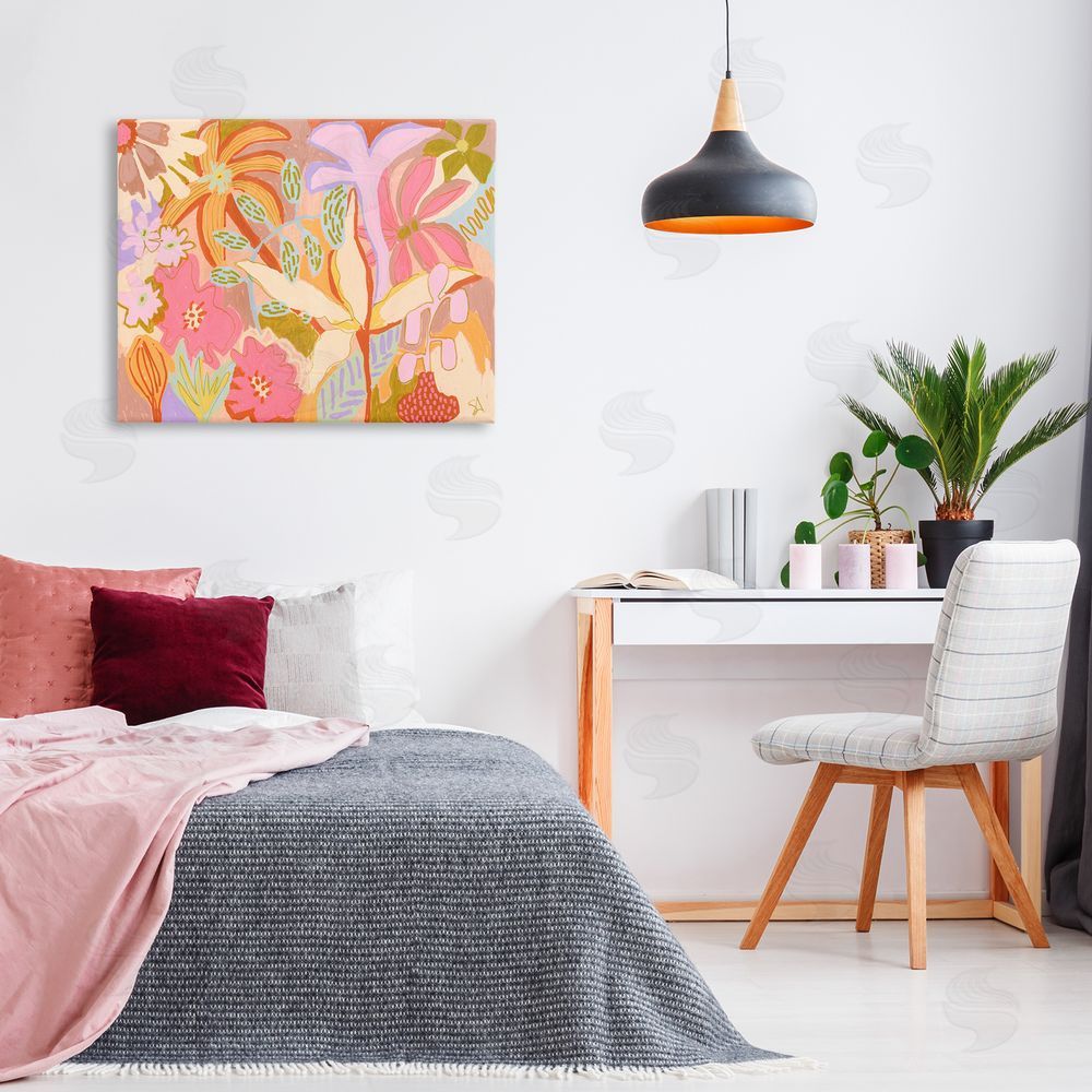 Suzanne Allard Soft Expressive Botanicals Canvas Wall Art Print in Room