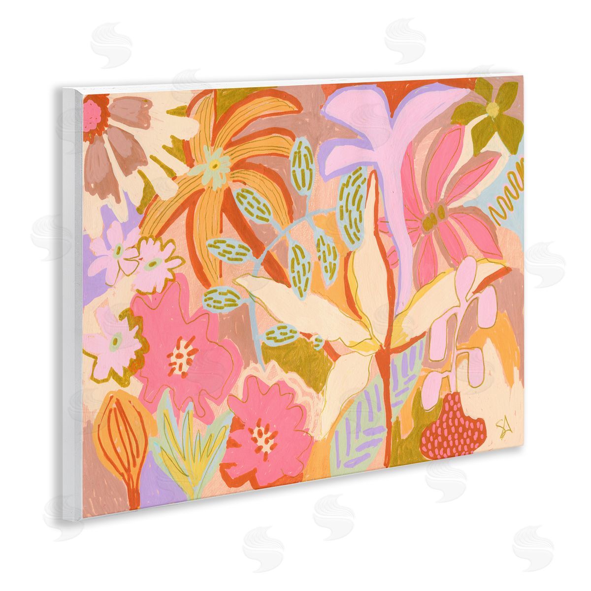 Suzanne Allard Soft Expressive Botanicals Wooden Wall Plaque Art Print