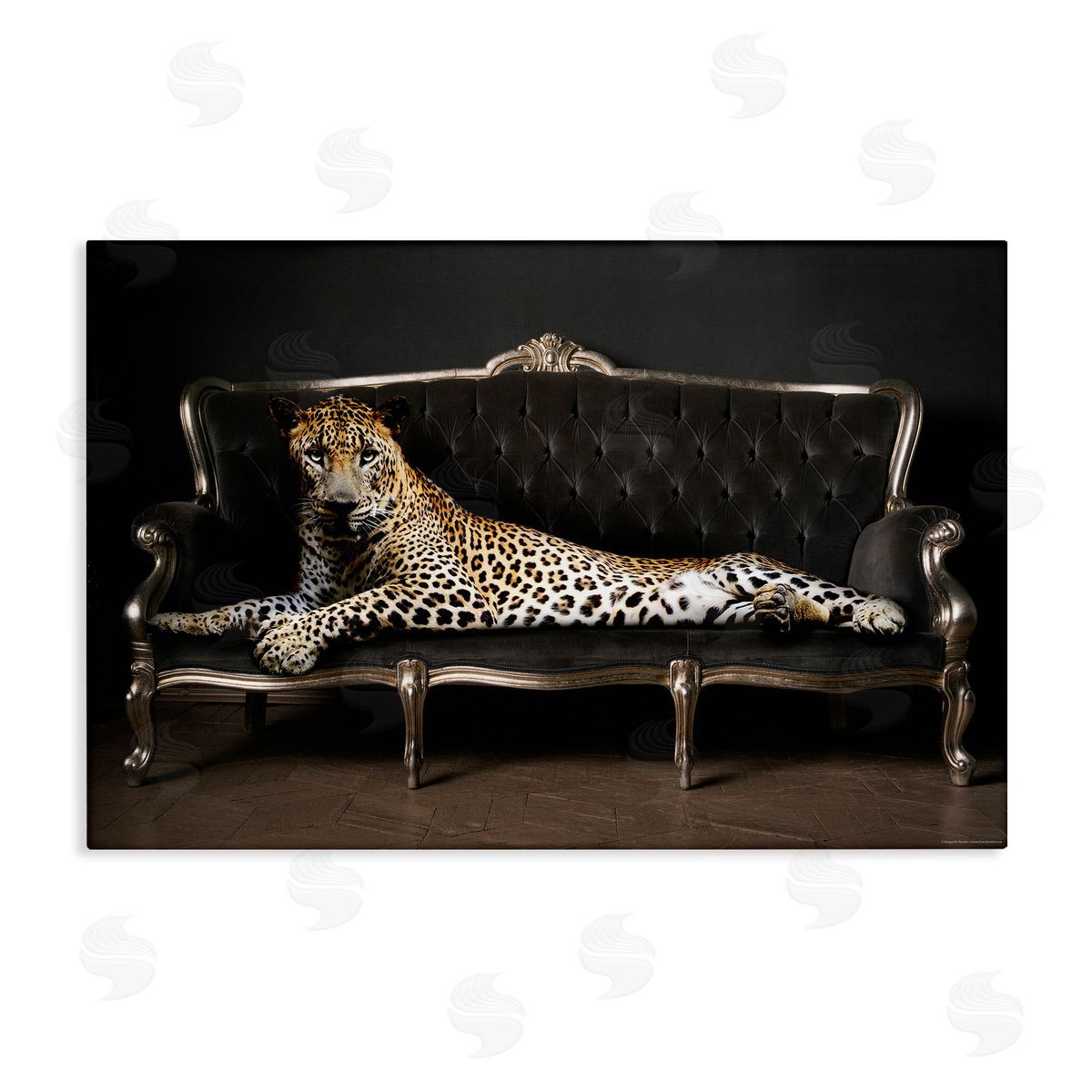 Reinders Cheetah Sprawled on Couch Canvas Wall Art Print