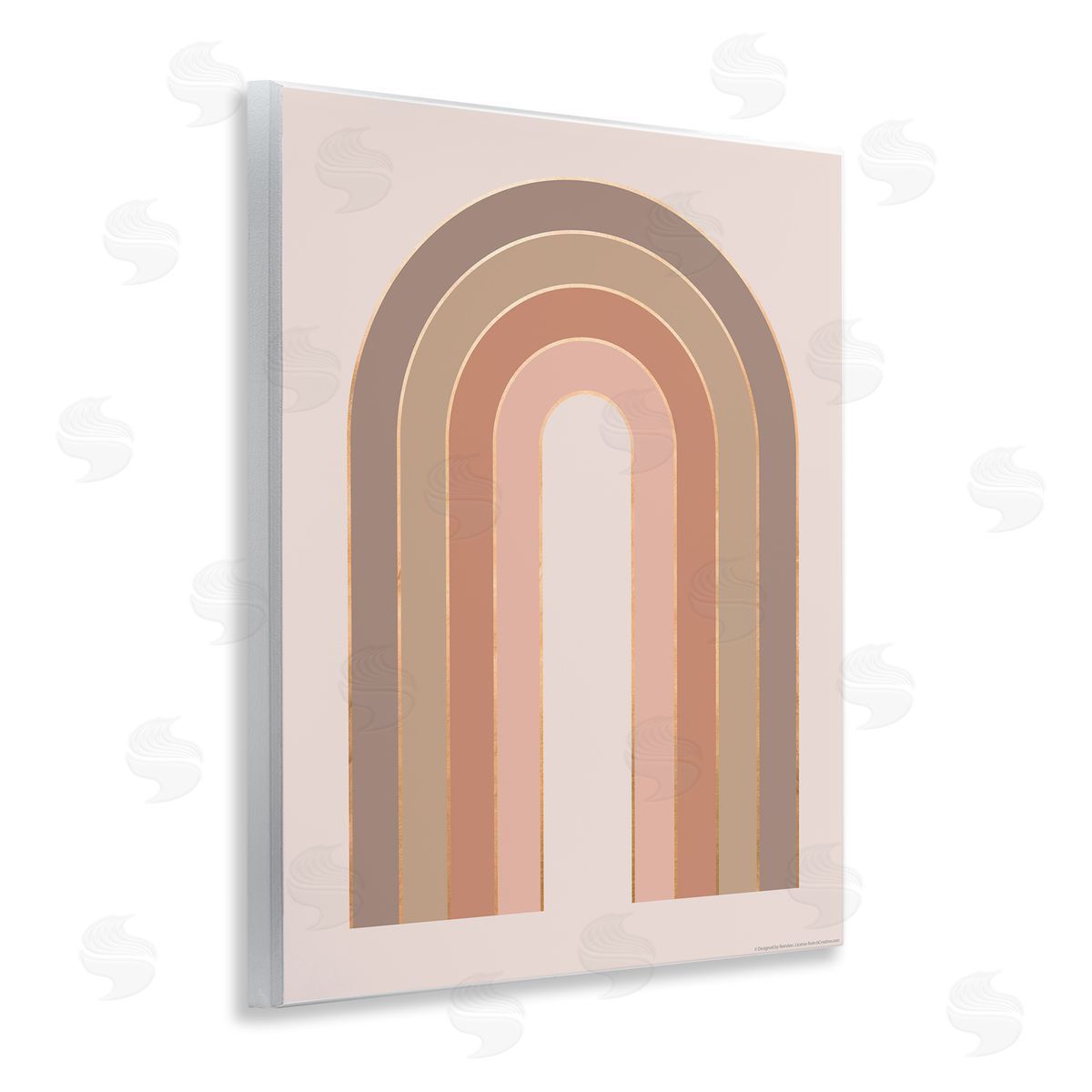 Reinders Peachy Boho Rainbow Wooden Wall Plaque Art Print
