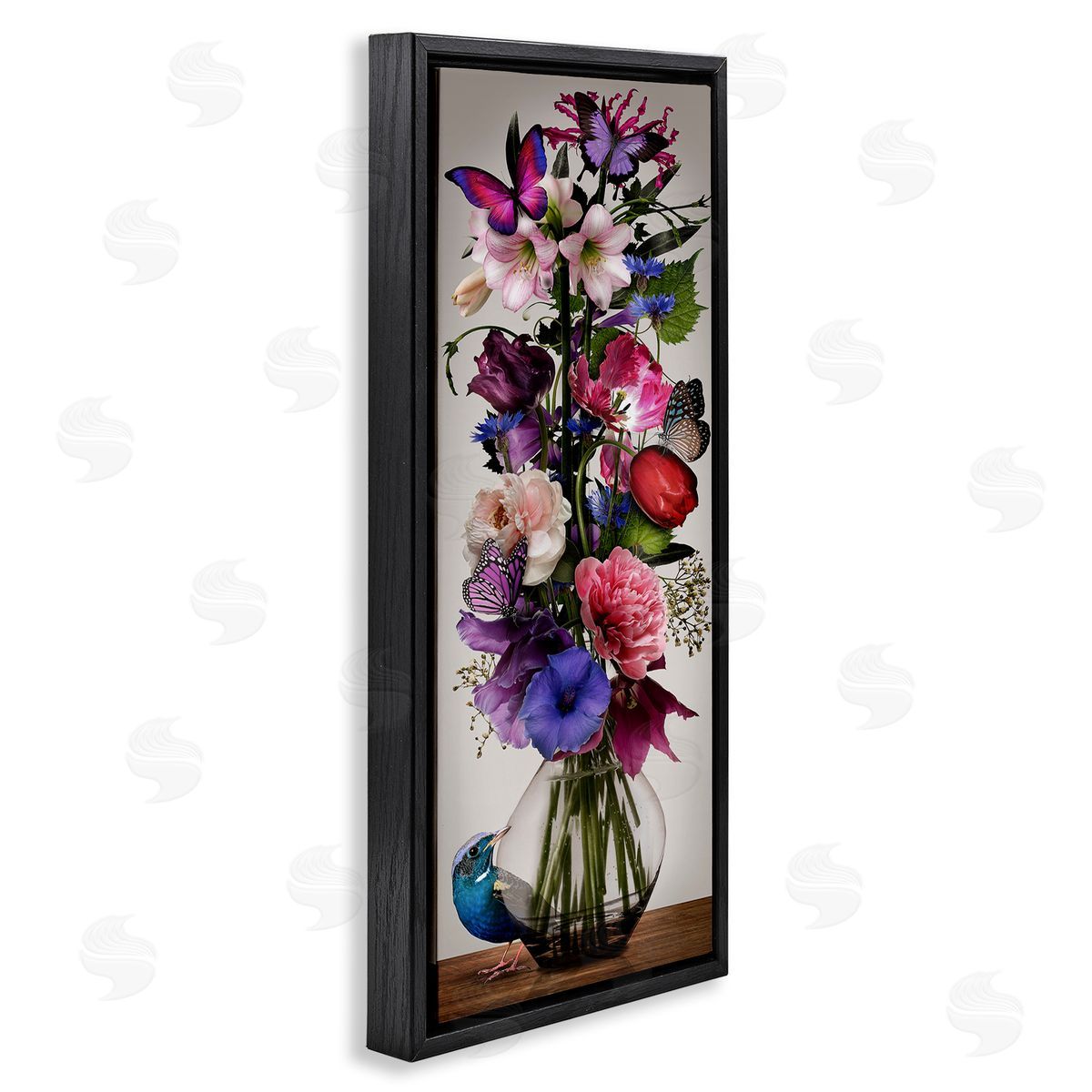 Reinders Bird Peeking at Bouquet