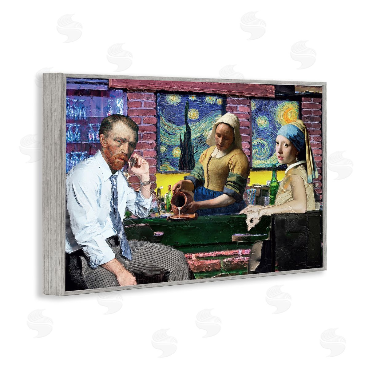 Reinders Classic Paintings Gathered Gray Framed Giclee Wall Art Print