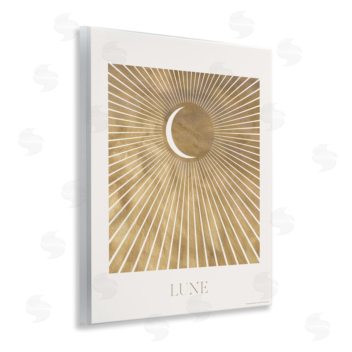 Reinders Lune Boho Moon Wooden Wall Plaque Art Print