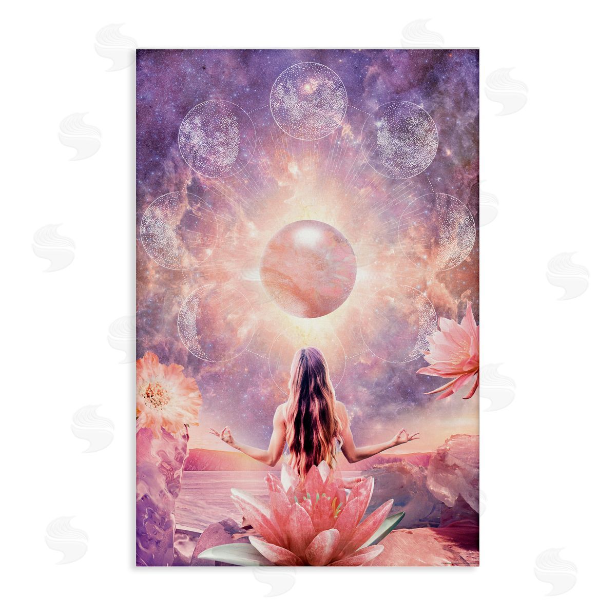 Reinders Mindfulness & Moon Phases Canvas Wall Art Print